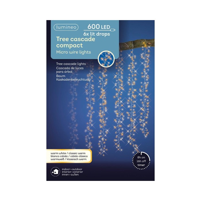 LUCI A CASCATA 600 MICROLED ESTERNO